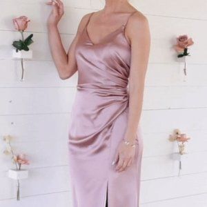 Revelry Rory Bridesmaid Dress Rose Quartz